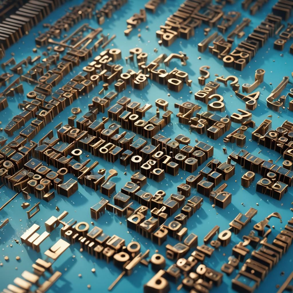 Surreal Close-Up: Piano Notes and Matrix Sky