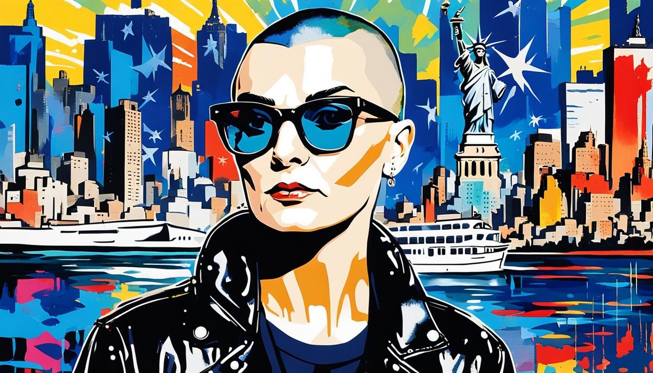 Sinead O'Connor in Graffiti Art Style