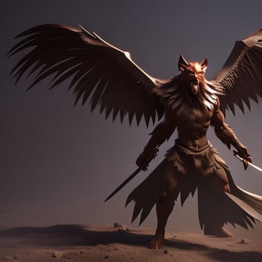 winged werewolf