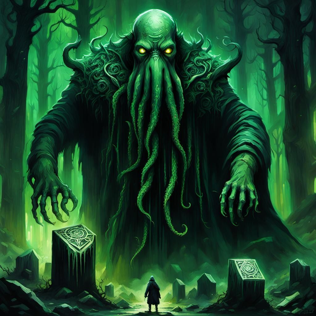 High Gothic Horror: Cthulhu ManBear in Dark Forest