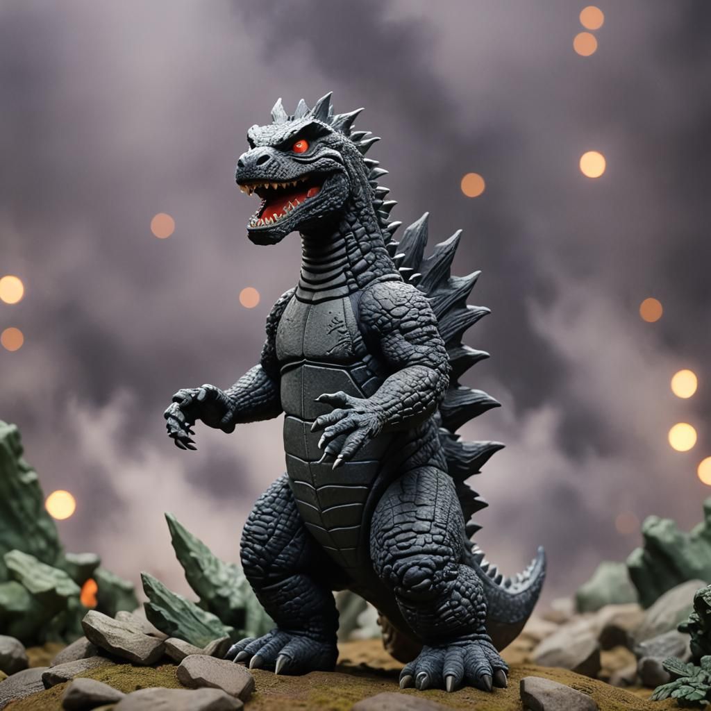 Claymation Godzilla Invades the White House