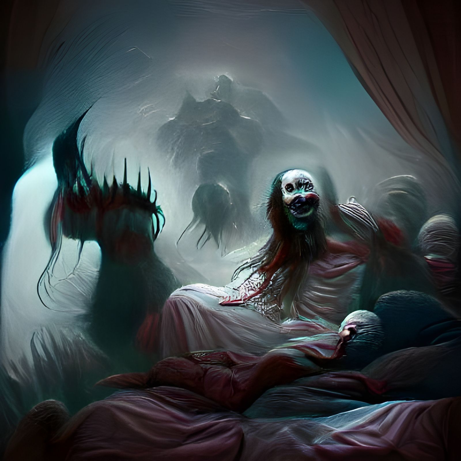 Sinister Nightmare Horror in Doré Style