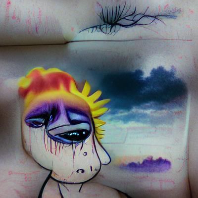 AI Generated Image of Sublime Sadness