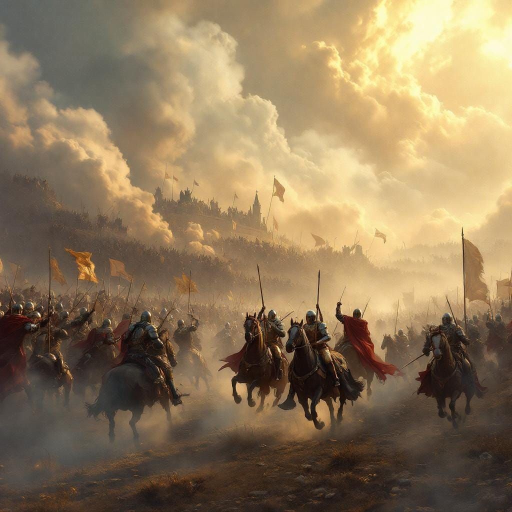 Medieval Armies Clash in Dreamy, Ethereal Battle