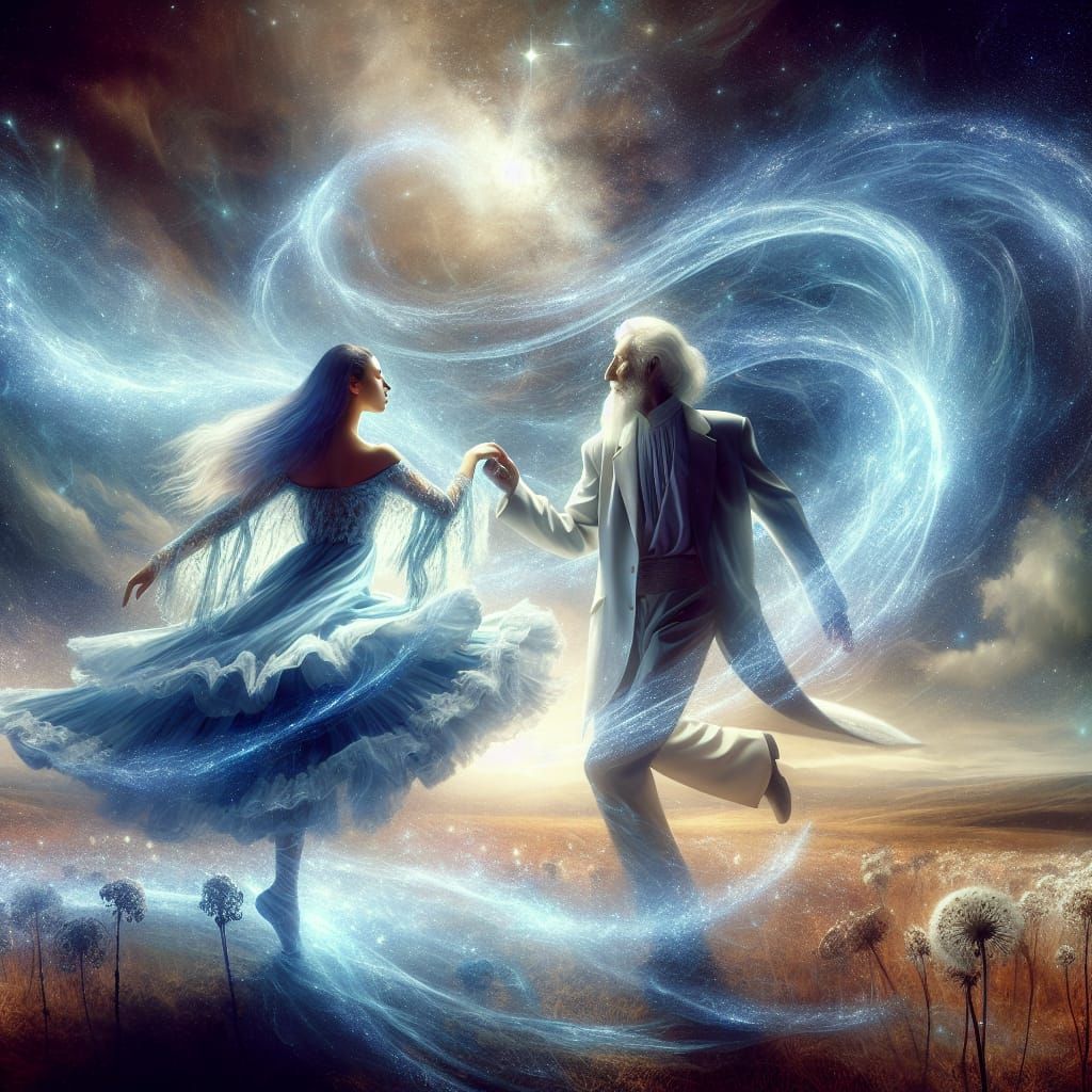 Spiritual Dance Under Twinkling Stars