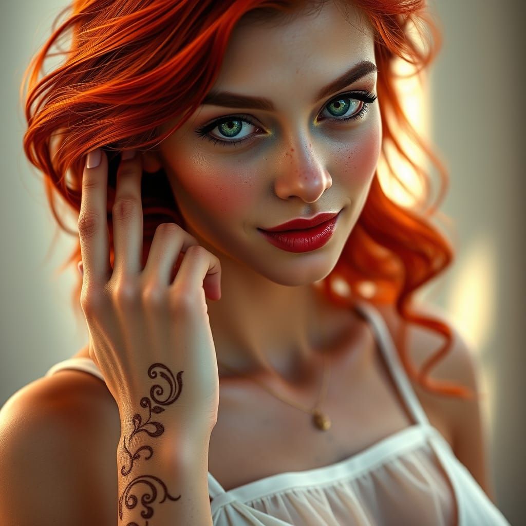 dreamlike portrait of a woman