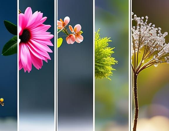 Four Seasons Poster: Ultra Realistic Photography