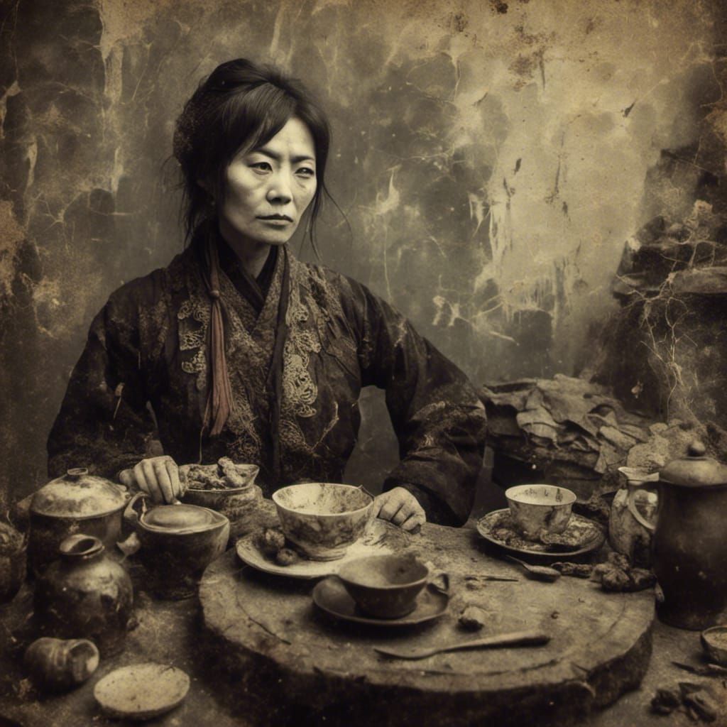 Macabre Chinese Woman Expresses Monday Dislike