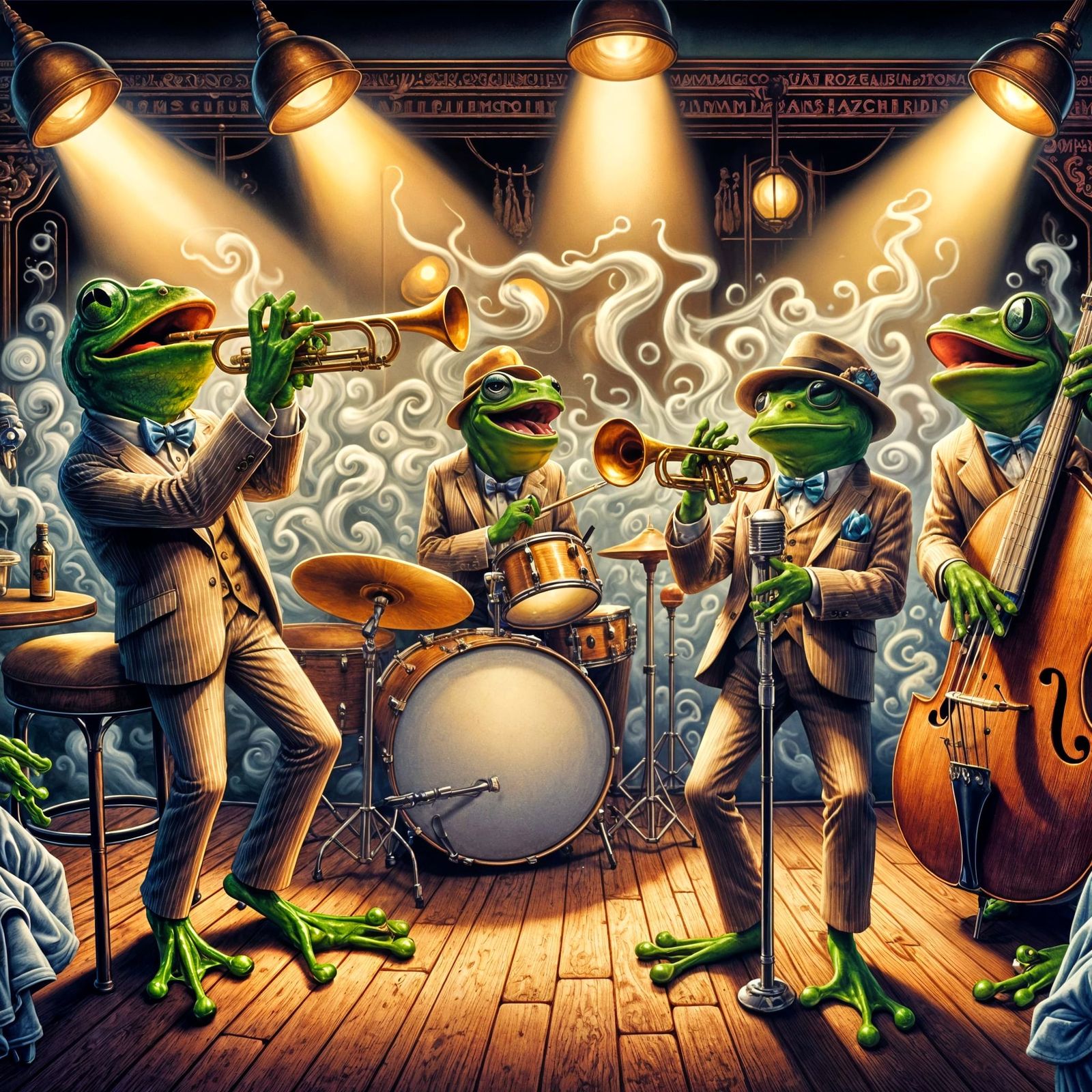 Frogs in Fedoras: A Jazz Night