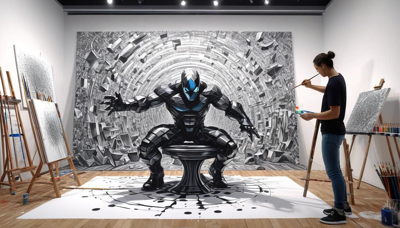 Artist in Studio: Three-Dimensional Ink Drawing