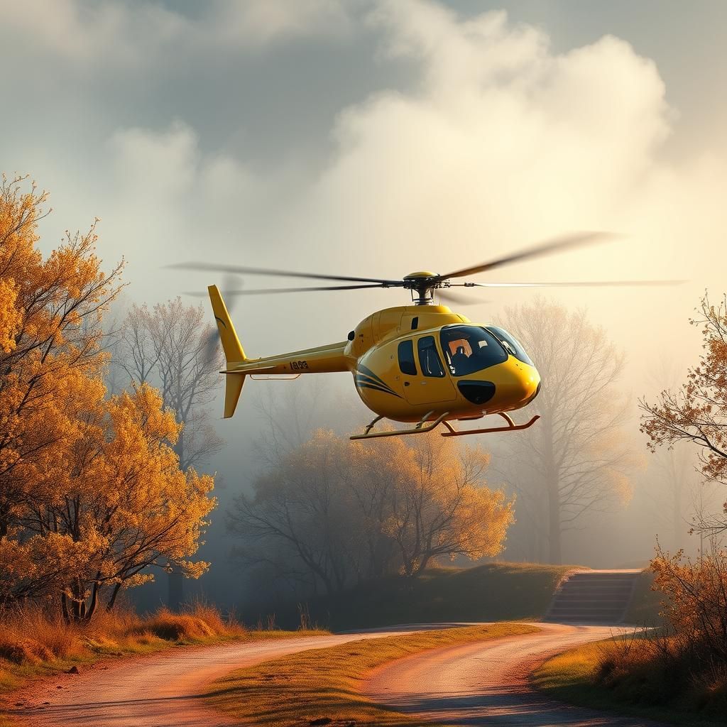 Un elegante  helicóptero de salvamento