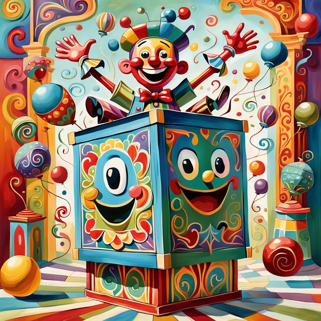 Imagine a whimsically illustrated scene featuring a traditio...