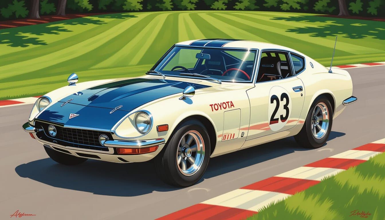 1967 Shelby Toyota 2000GT Race Car Painting