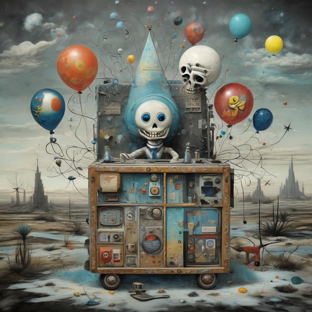 Surreal Las Vegas Futurism with Chemtrails