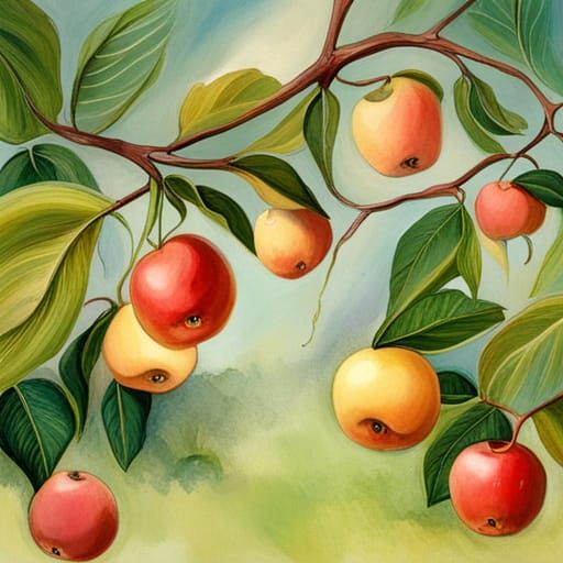 Apples Raining From The Sky: A Surreal Scene