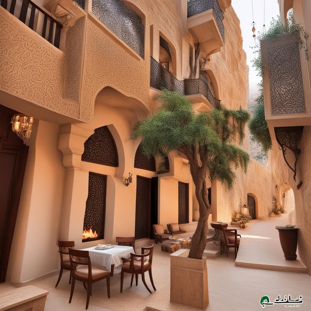 Sunlit Apartment Interior in Detailed Matte Painting Style