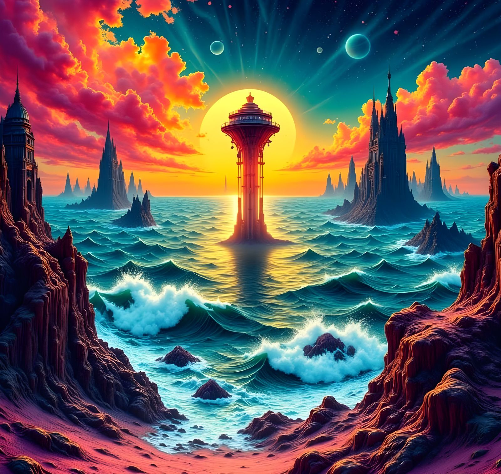 a vision of the future in vibrant colors