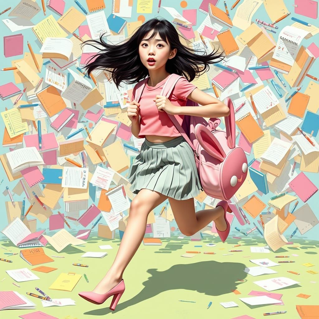 Sprint of Distress in Vibrant Pastel Colors