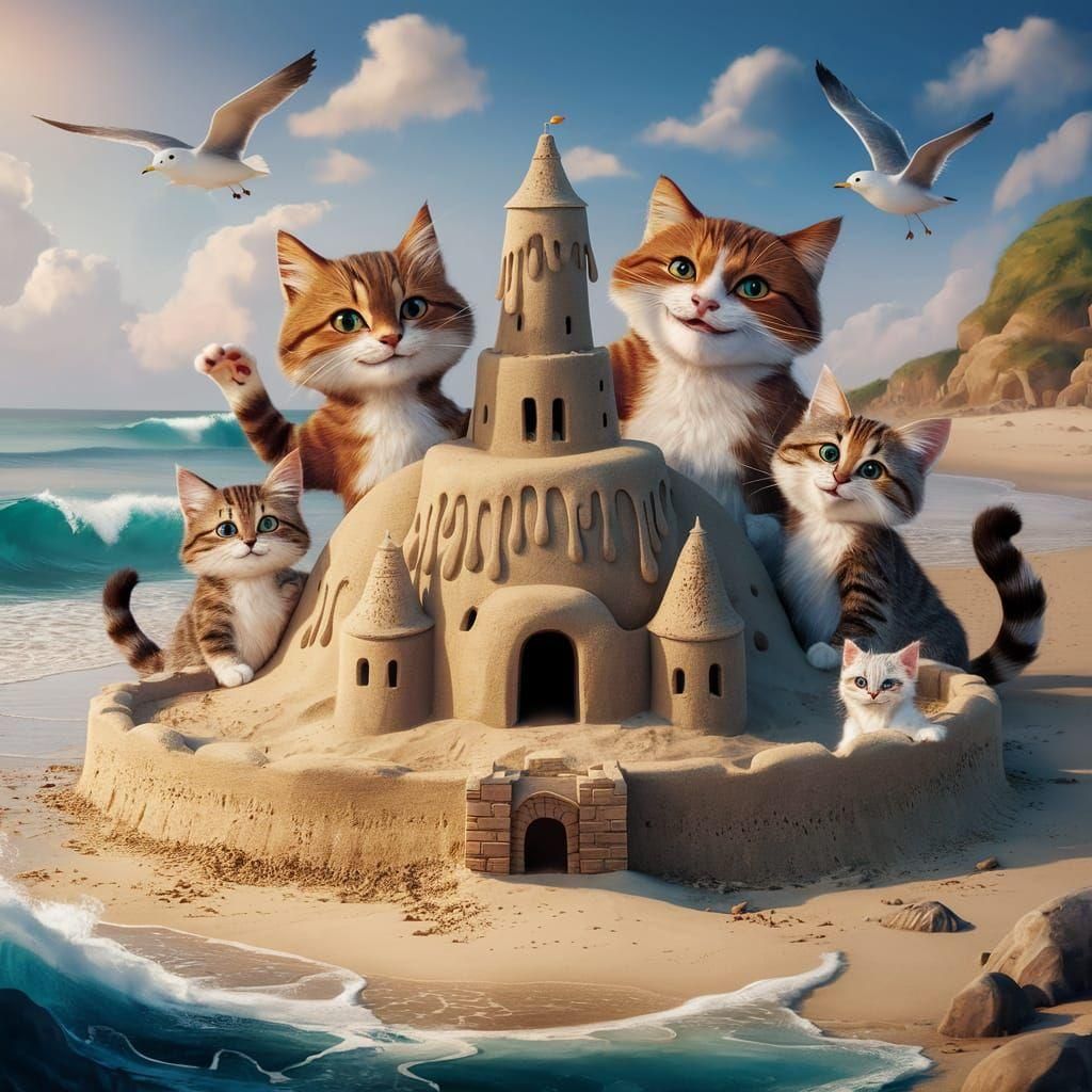 Light Blue Sky Generated by AI