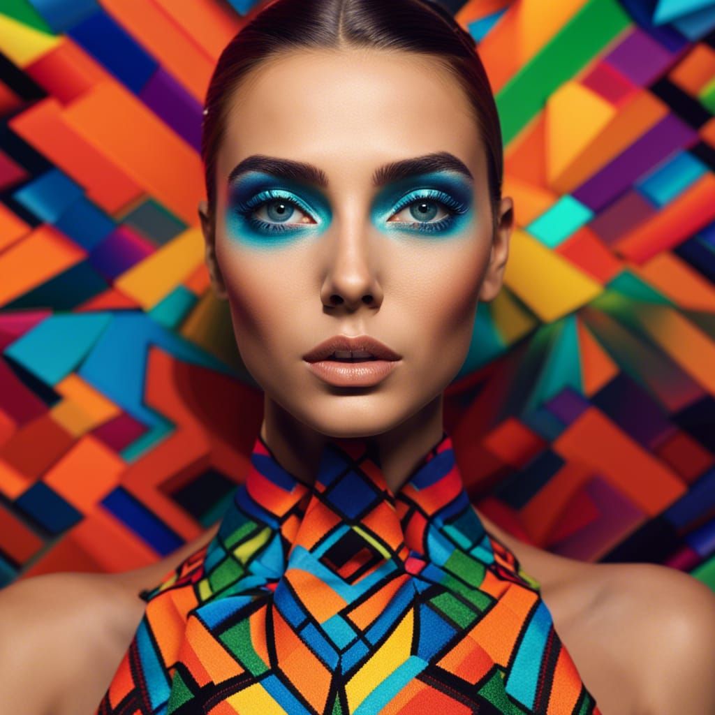 Bikini Model in Vogue High Fashion Style