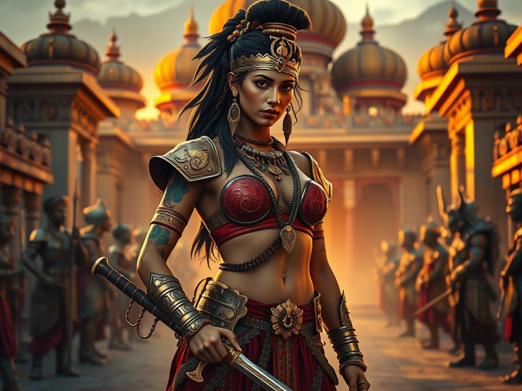 Warrior spirit shines in vibrant splendor