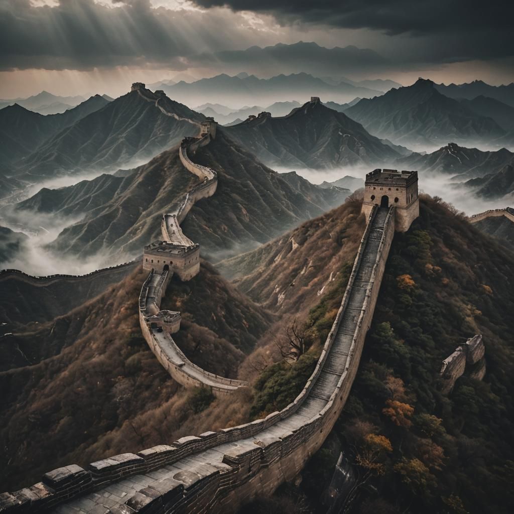Great Wall of China: Cinematic Stormscape