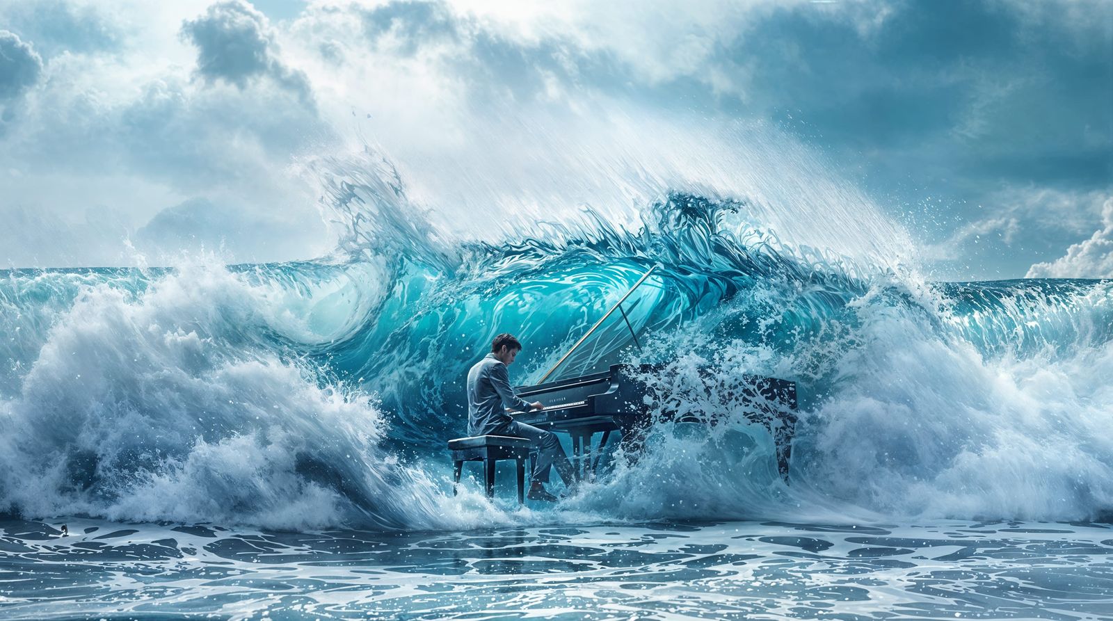 Surreal Piano Maestro Confronts Ocean Fury