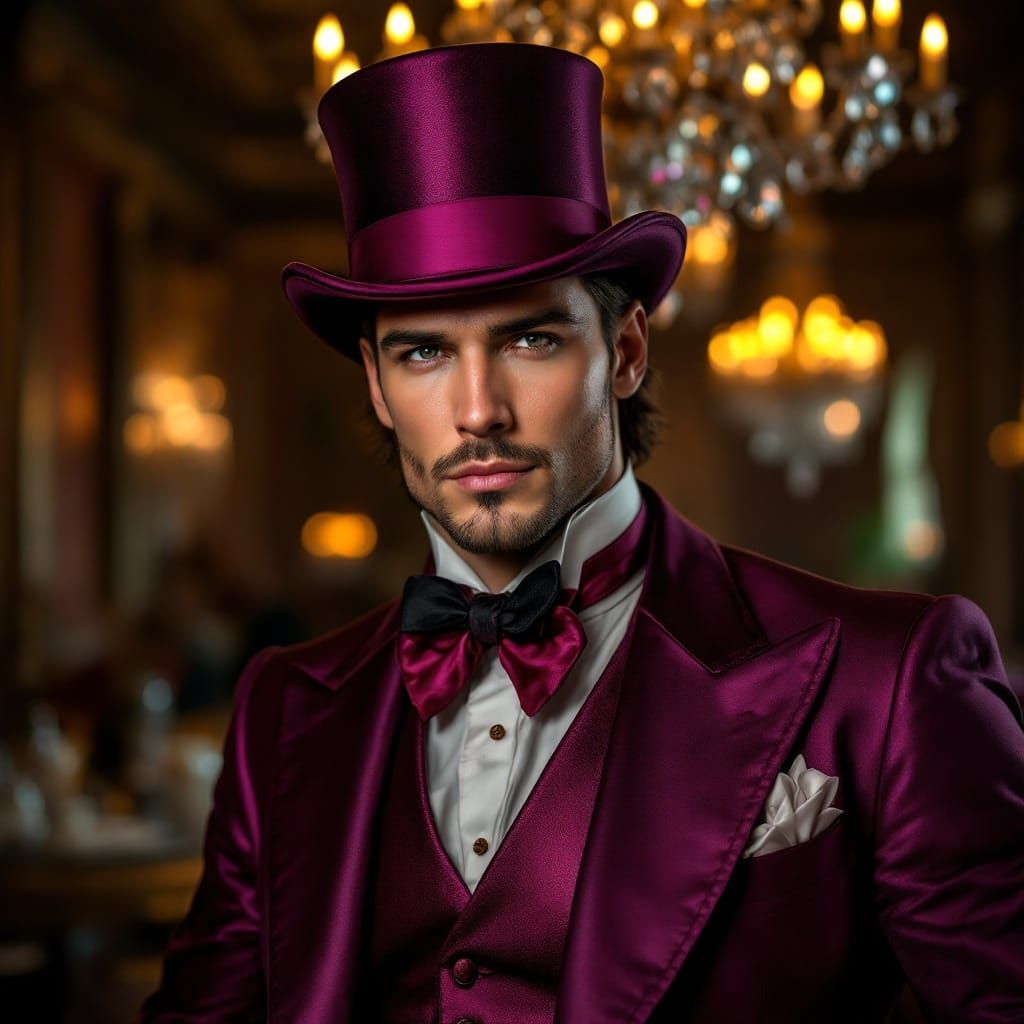 Dashing Gentleman in Vintage Attire