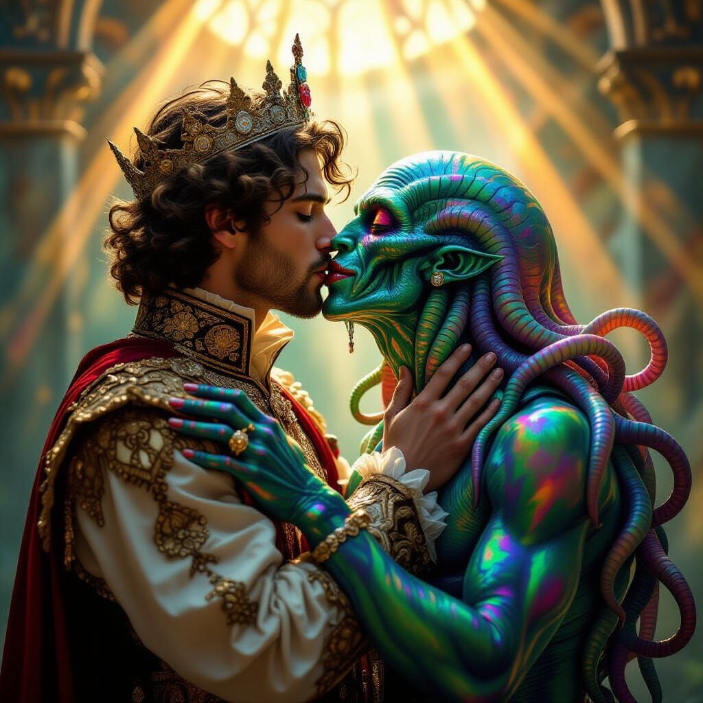 Prince's Kiss: Renaissance Meets Lovecraft in Hyperrealism