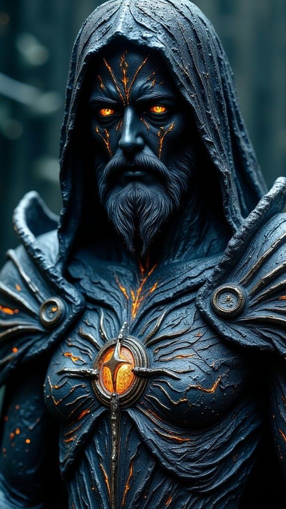 Ethereal Lord Jesus in Bioluminescent Armor