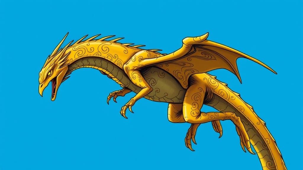 Vibrant Yellow Aviary in Mid-Flight