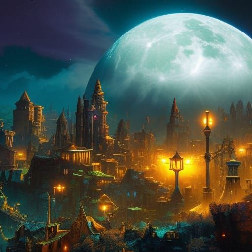 Eldritch Moon Over Magic Town