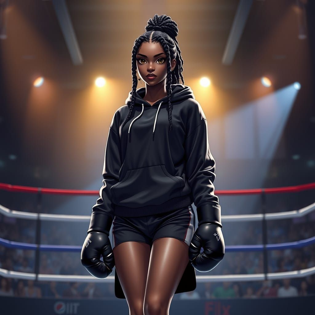 Sultry Female Boxer Enters the Ring in 3D Anime Style