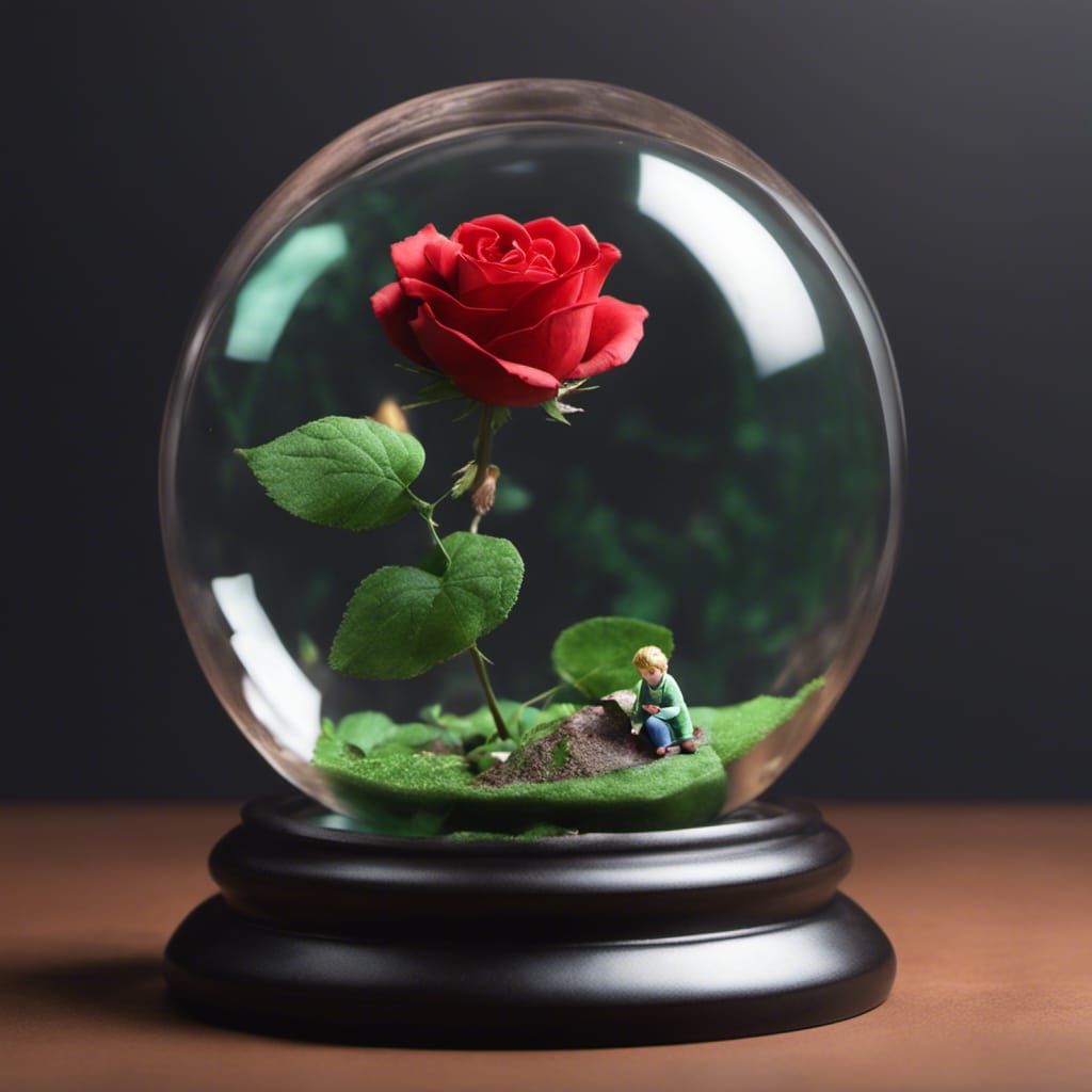 The Little Prince and His Rose.