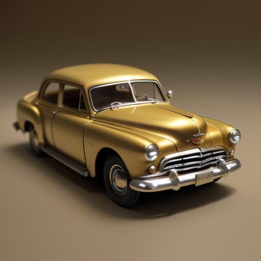 Garfield 1951 Mercury Diecast Diorama in Golden Light