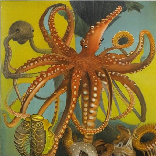 Surreal School Hospice Scene: Mondrian and Snyders Style