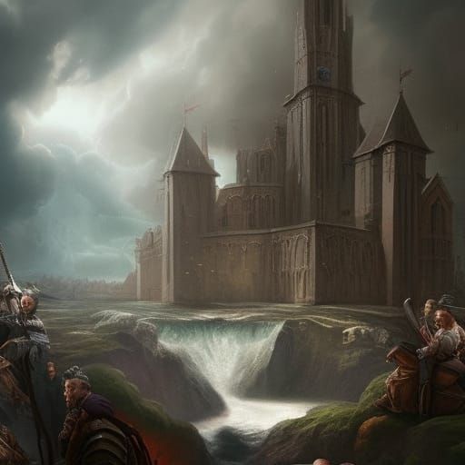 Fantastical Matte Painting with Intricate Detail