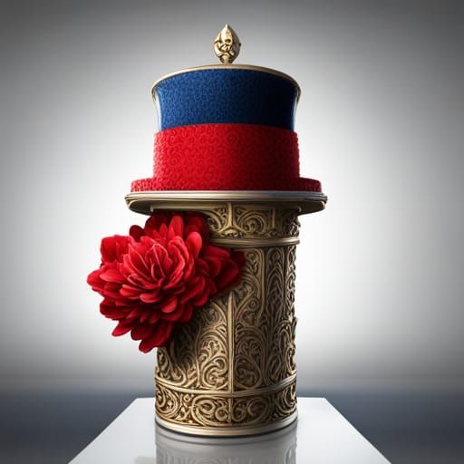 British Royal Guard with Floral Bearskin Hat