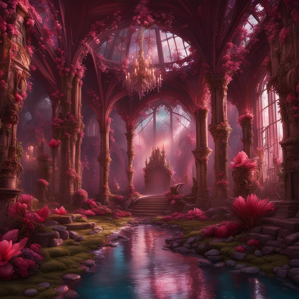 Fantastical Matte Painting with Intricate Details