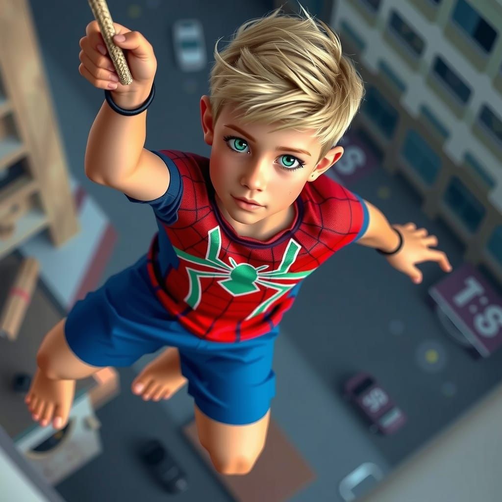 Friendly Cartoon Spider Character in Whimsical Style