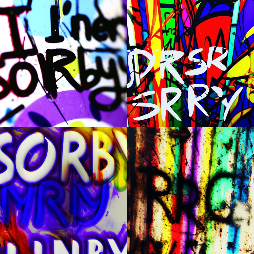 Colorful Cel-Shaded Graffiti Photo Illustration