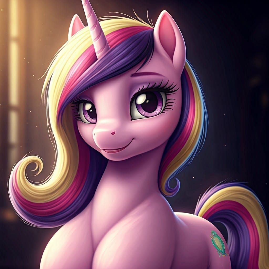 Sultry Princess Cadance in Exquisite Hyperrealistic Portrait