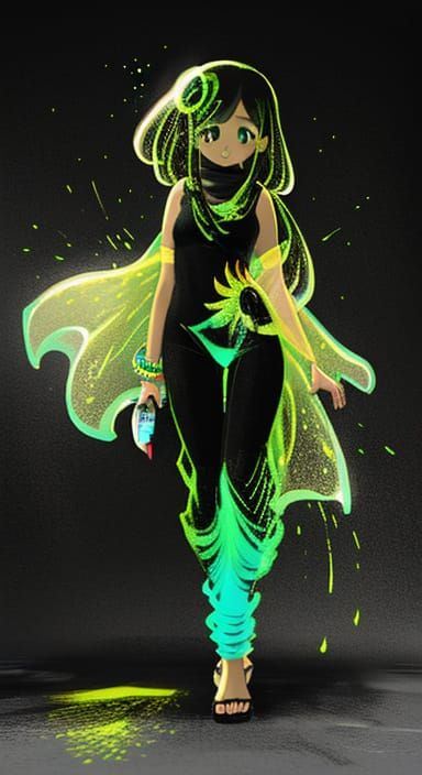 Elegant Woman in Traditional Garb