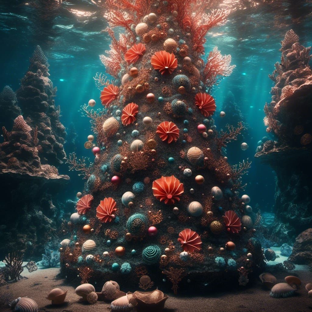Coral Christmas Tree