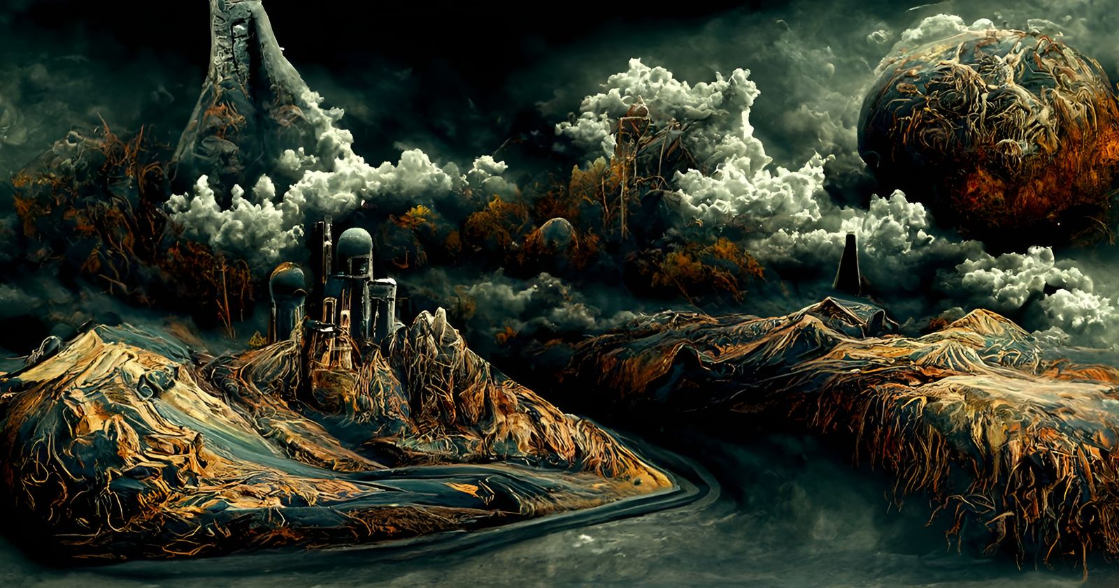 Surreal Nuclear Fantasy Landscape Photography in 8K
