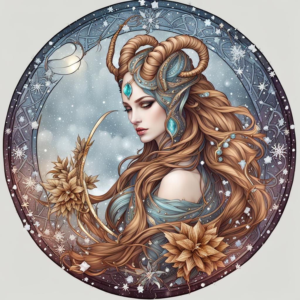 Capricorn Aquarius Woman: Winter Zodiac Portrait