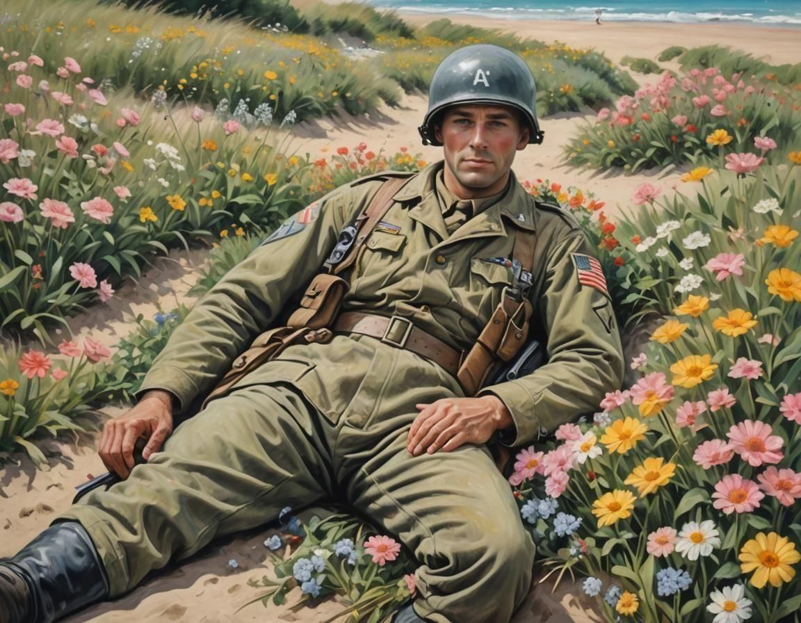 Flowers grow here now