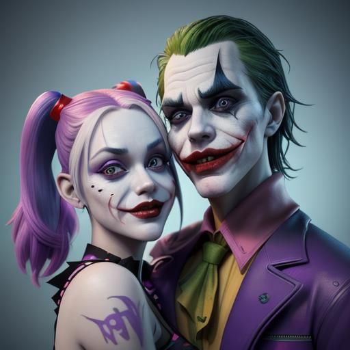 Joker and Harley Quinn: 3D Animated Concept Art