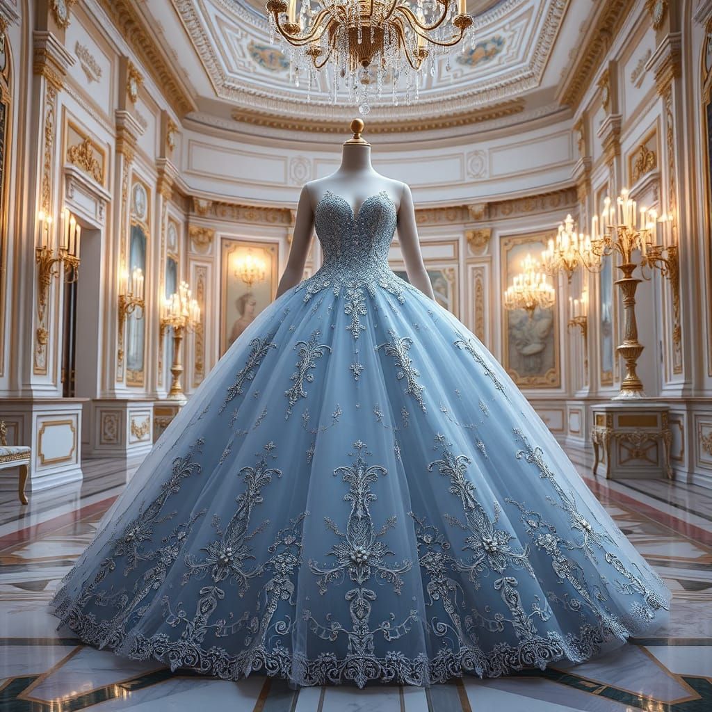 Regal Cinderella Ballgown in Dreamy Ethereal Style