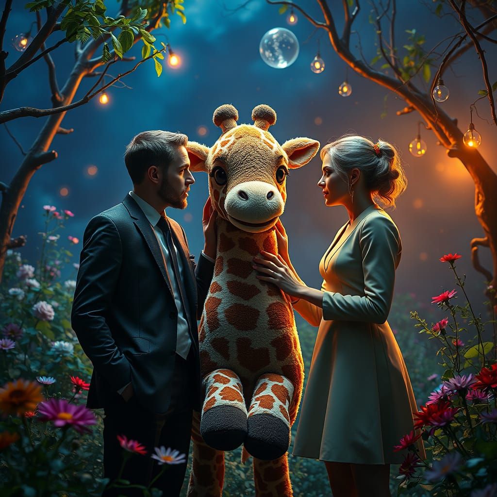 Politicians in Whimsical Dispute Over Plush Giraffe